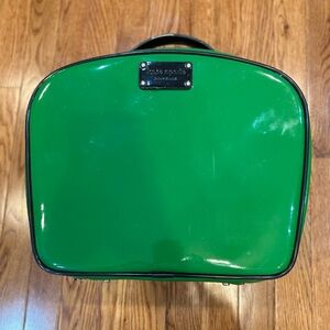 Kate Spade emerald green boarding bag RARE EUC
